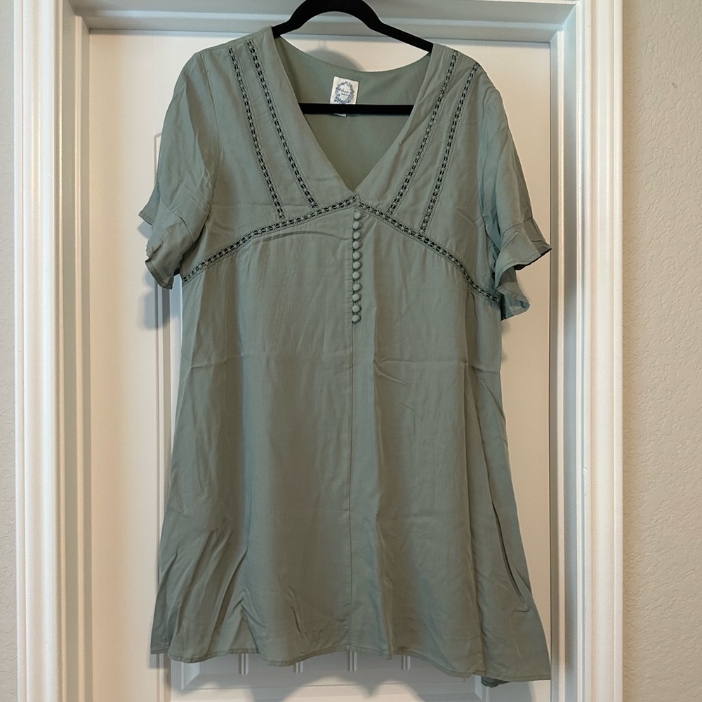 Sage green dress